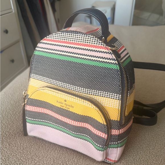 Kate Spade Striped Mini-Backpack - Picture 3 of 3